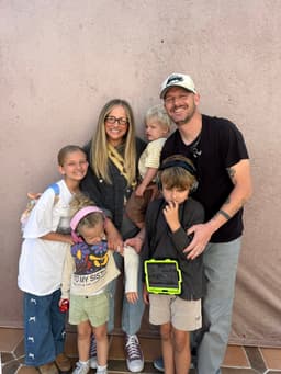 Nic Moore with his family